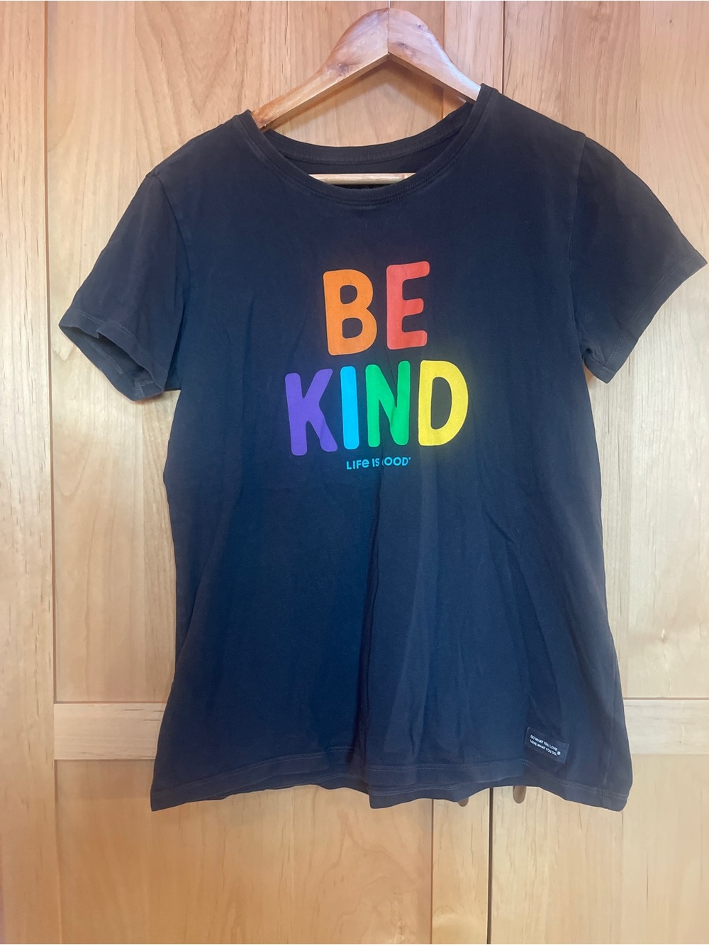 Life is Good “Be Kind" Black Short-Sleeve Tee